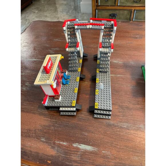 LEGO CREATOR Sea Side Beach House + Train Station INCOMPLETE AND GLUED - Picture 3 of 14
